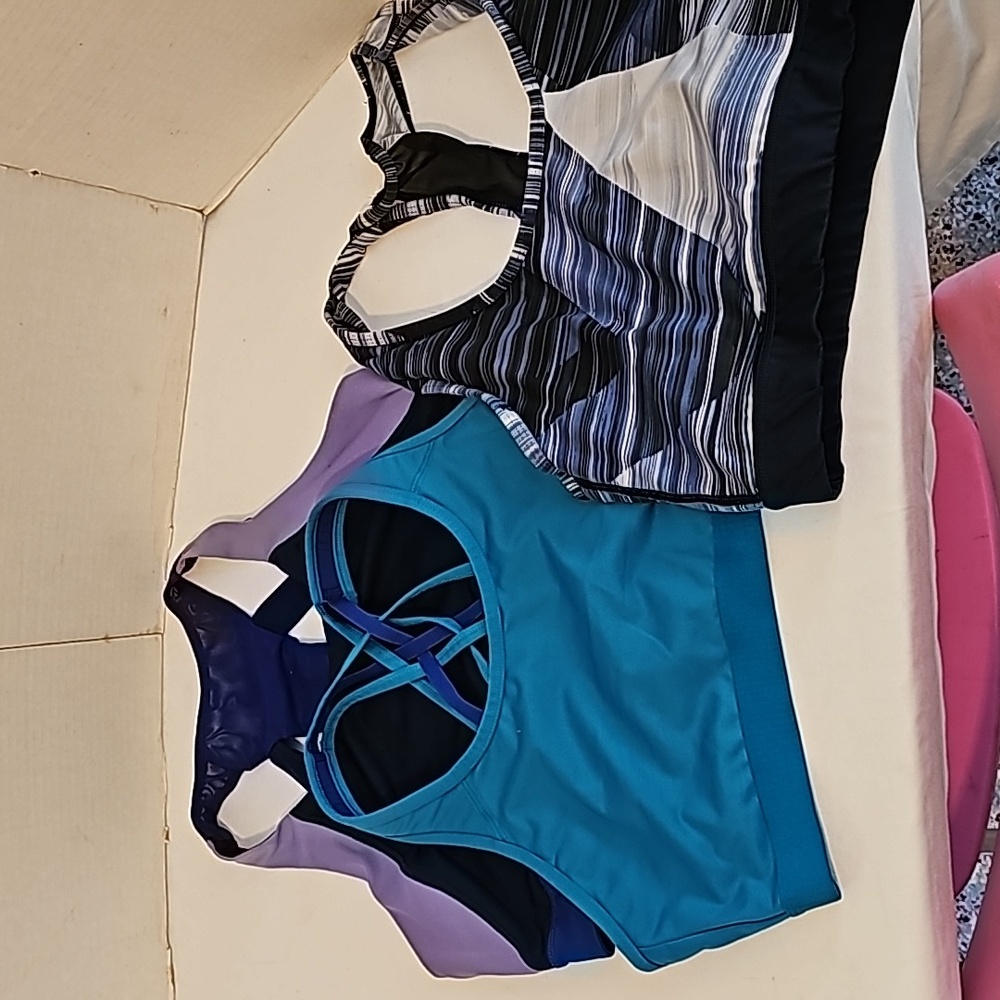 Avia Teal, Purple & Black Assorted Sports Bras